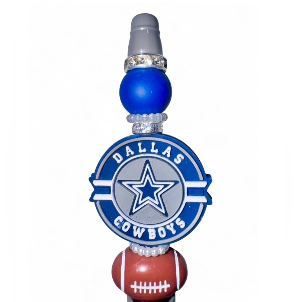 Dallas Cowboys Silicone Beaded Pen - Picture 2 of 3